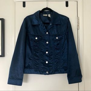 Chico’s Shiny Blue Jacket